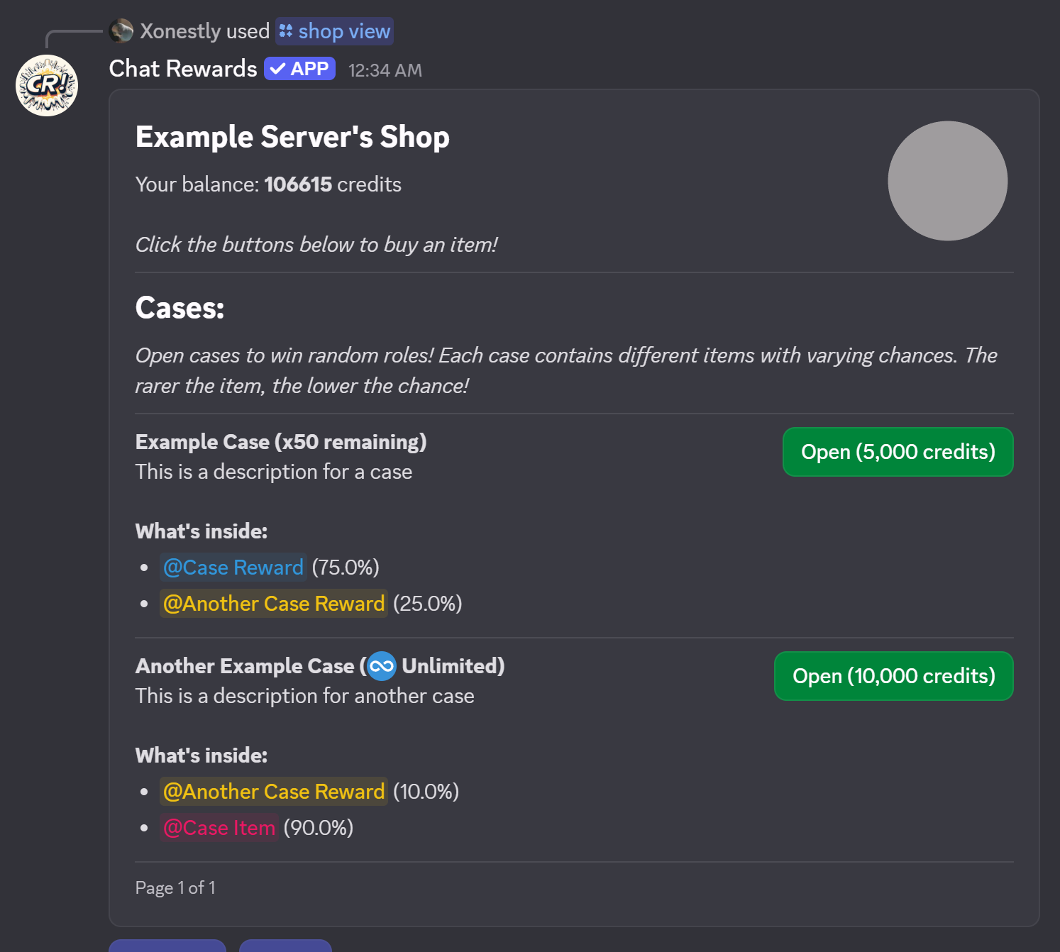 Cases Example