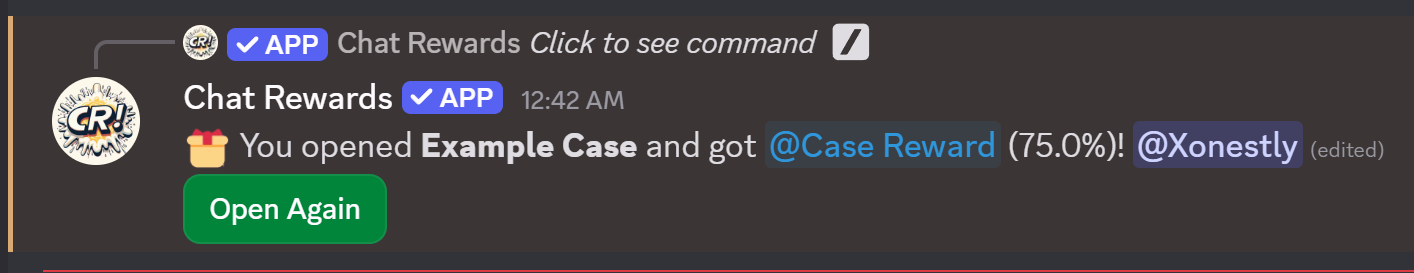 Opened Case Example