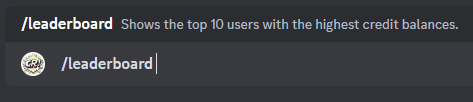 Leaderboards Command Example